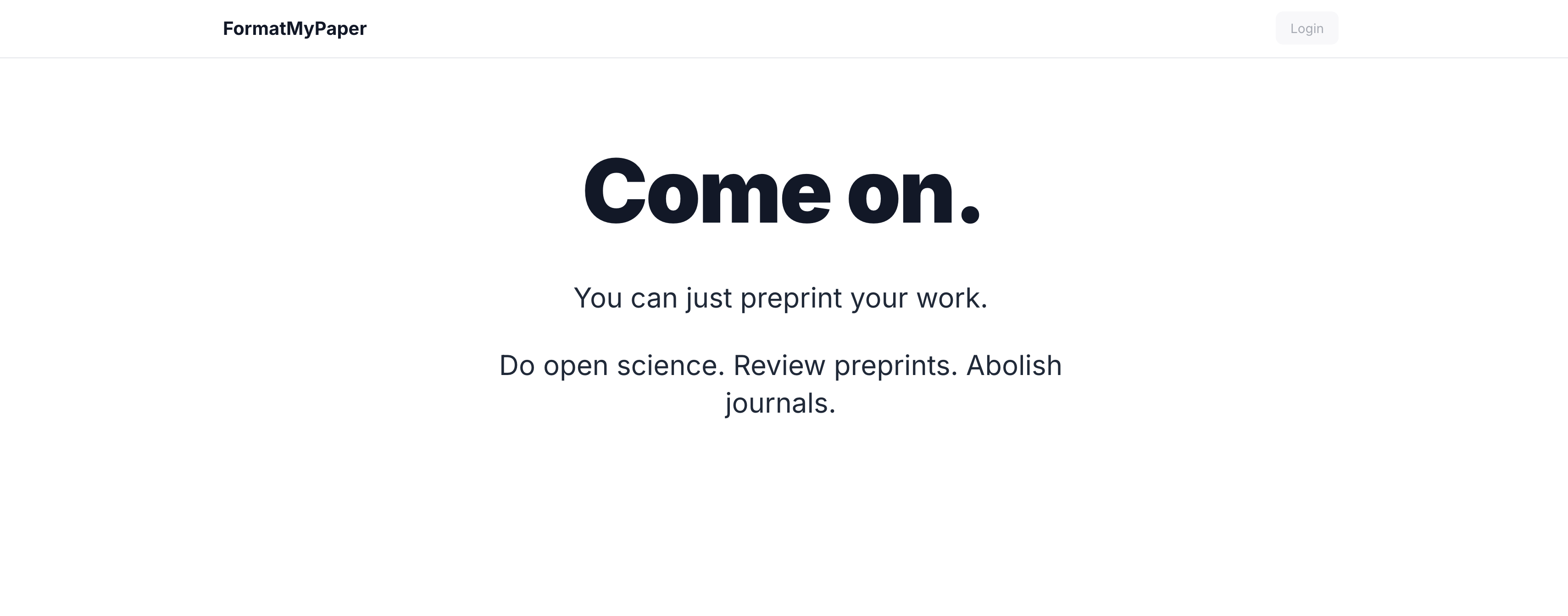 When you click "Format my paper now" after submitting all your info, it takes you to formatmypaper.com/prestige, which is just this static page.